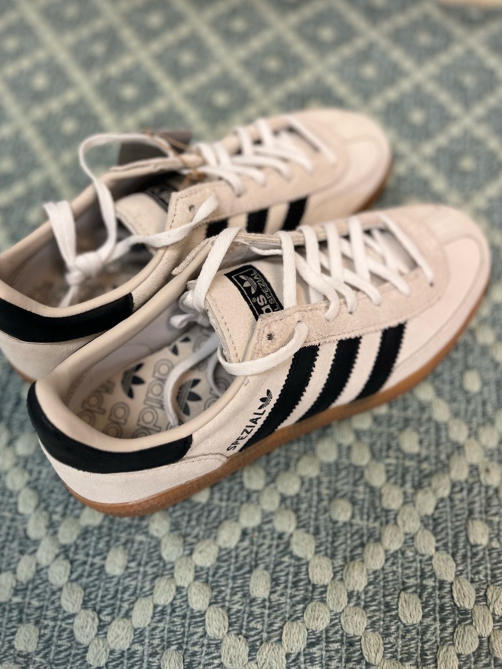New Adidas Spezial Sneakers - Alumina - Core Black - Cloud White - 8.5